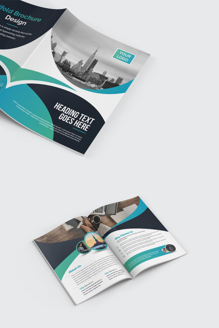 Template #96303 Agency Bi-fold Webdesign Template - Logo template Preview