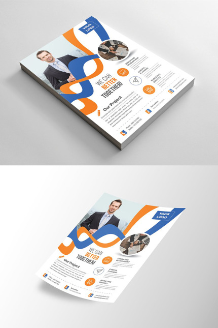 Template #96365 Abstract Flyer Webdesign Template - Logo template Preview