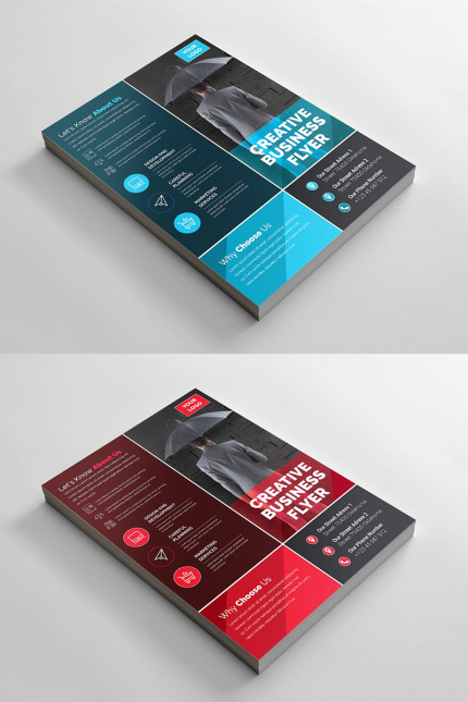 Template #96366 Abstract Flyer Webdesign Template - Logo template Preview