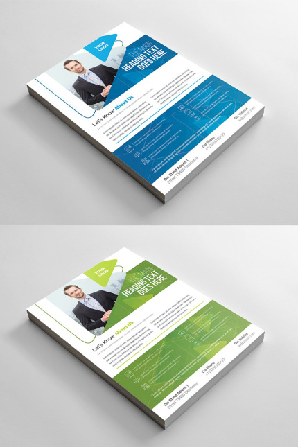 Template #96370 Abstract Flyer Webdesign Template - Logo template Preview