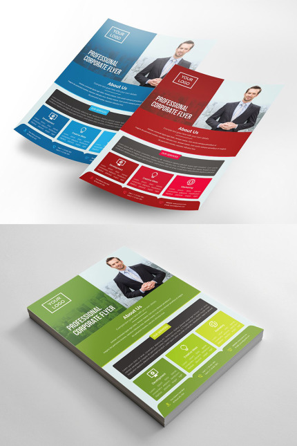 Template #96391 Abstract Flyer Webdesign Template - Logo template Preview