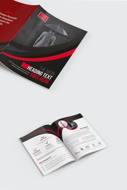 Template #96393 Agency Bi-fold Webdesign Template - Logo template Preview