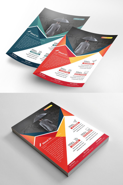 Template #96399 Abstract Flyer Webdesign Template - Logo template Preview