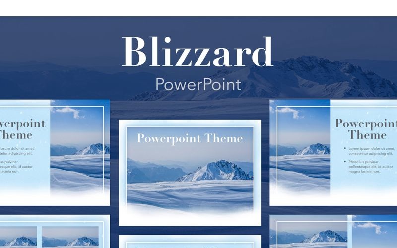 Blizzard PowerPoint template PowerPoint Template