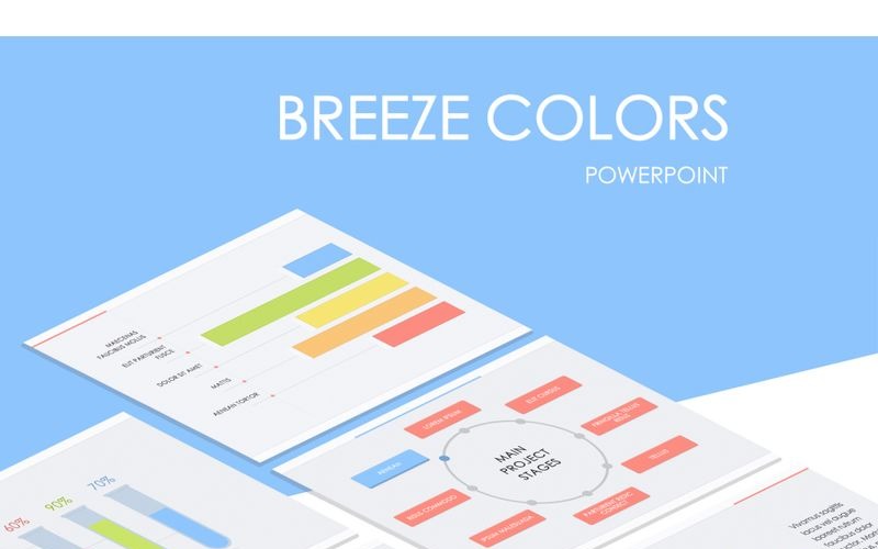 Breeze Colors PowerPoint template PowerPoint Template