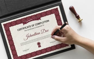 Decorative Retro Certificate Template