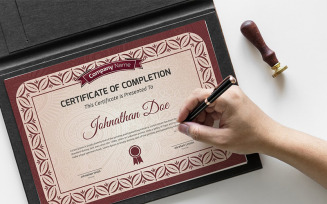 Decorative Retro Certificate Template