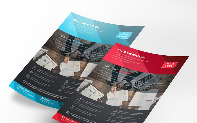 Modern Geometric Flyer - Corporate Identity Template