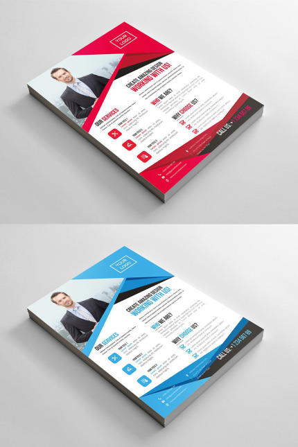 Template #96412 Abstract Flyer Webdesign Template - Logo template Preview