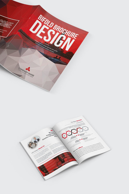 Template #96416 Agency Bi-fold Webdesign Template - Logo template Preview