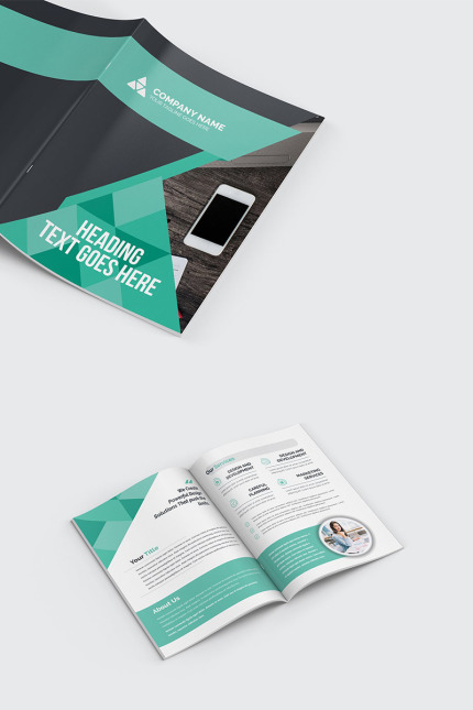 Template #96455 Agency Bi-fold Webdesign Template - Logo template Preview