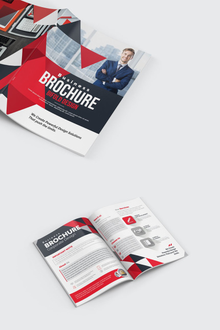 Template #96466 Agency Bi-fold Webdesign Template - Logo template Preview