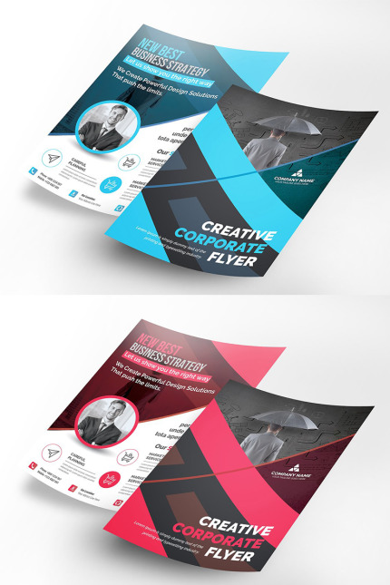 Template #96480 Abstract Flyer Webdesign Template - Logo template Preview