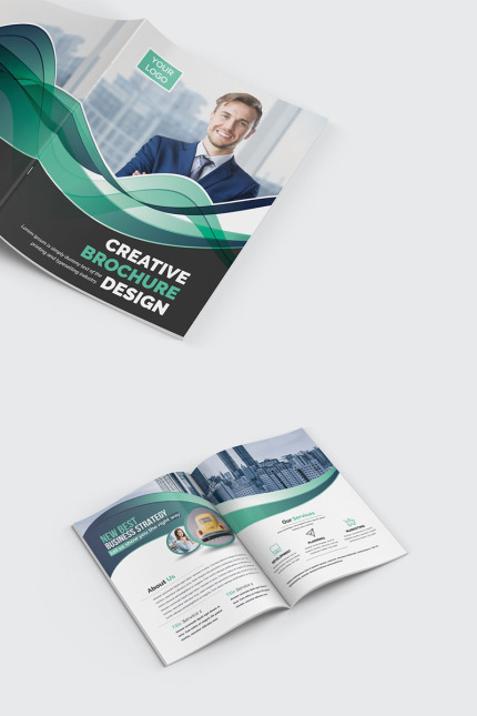 Template #96489 Agency Bi-fold Webdesign Template - Logo template Preview