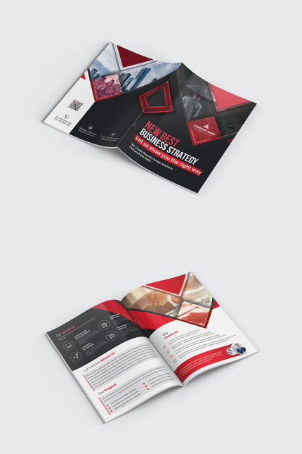 Template #96493 Agency Bi-fold Webdesign Template - Logo template Preview