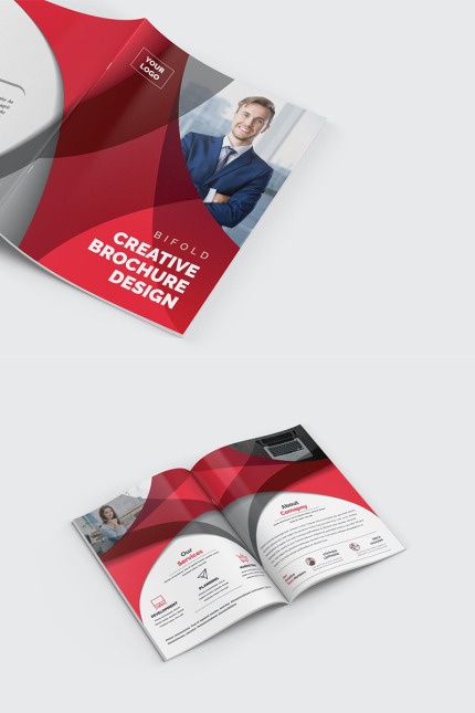 Template #96498 Agency Bi-fold Webdesign Template - Logo template Preview