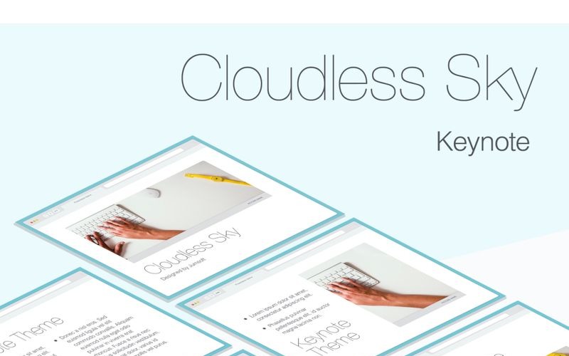 Cloudless Sky - Keynote template Keynote Template