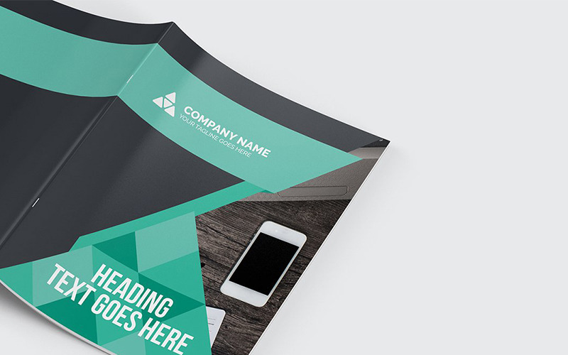 Geometric Bifold Brochure - Corporate Identity Template