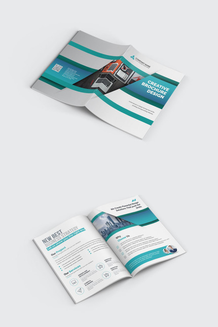 Template #96506 Agency Bi-fold Webdesign Template - Logo template Preview