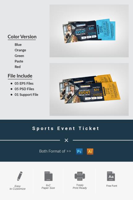 Template #96518 Club Ticket Webdesign Template - Logo template Preview