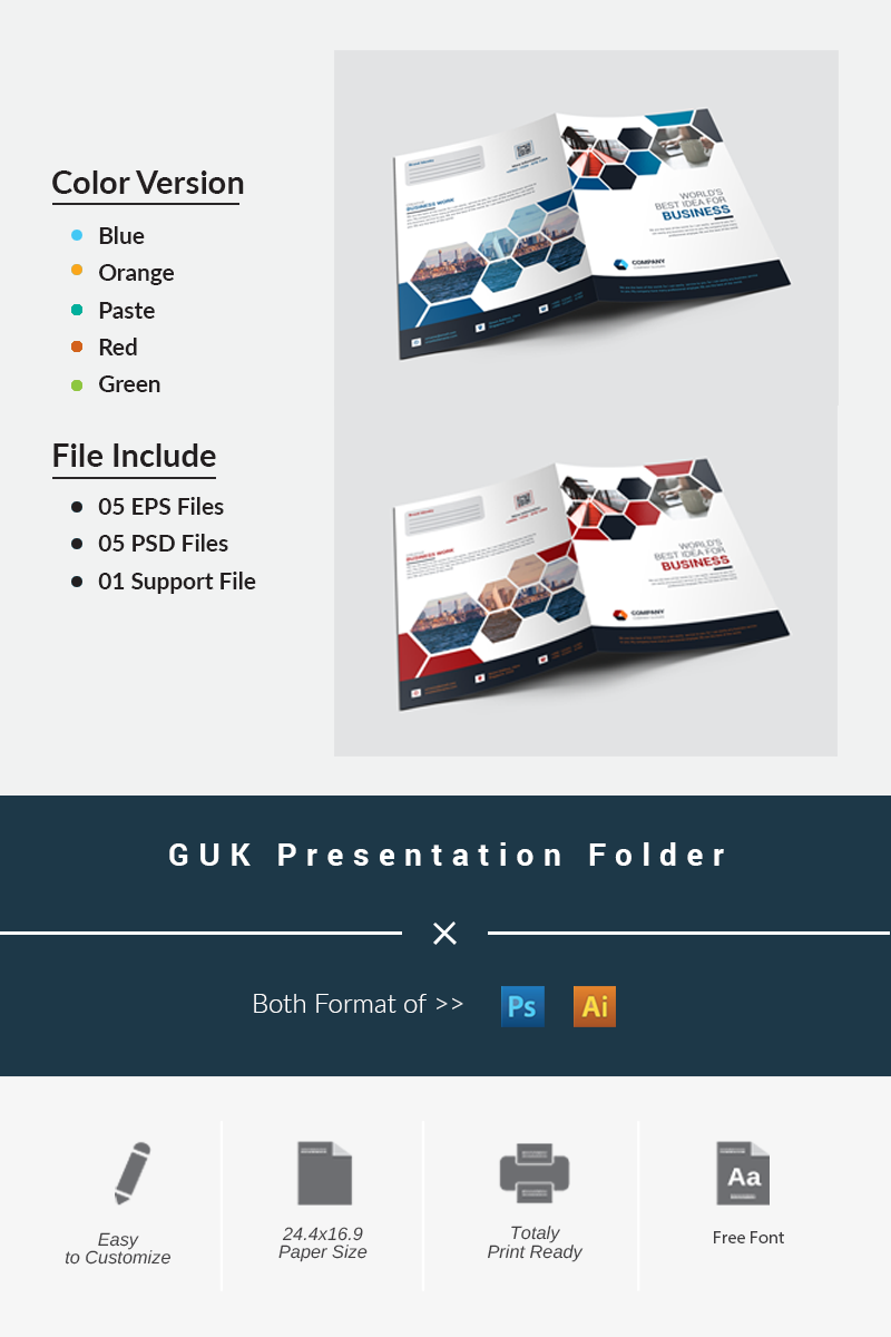 GUK Presentation Folder - Corporate Identity Template