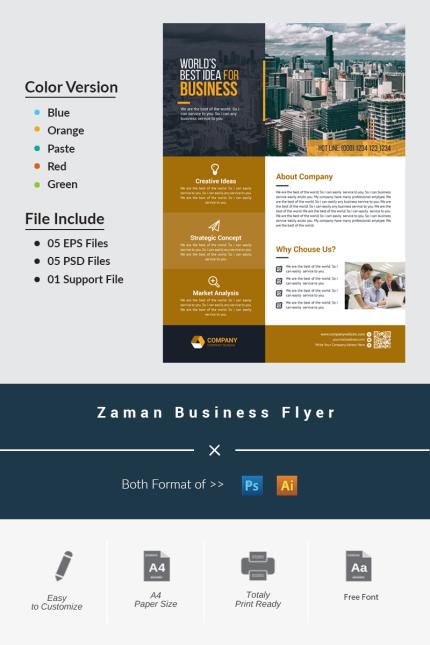 Template #96527 Flyer Corporate Webdesign Template - Logo template Preview