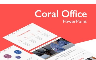 Coral Office PowerPoint template