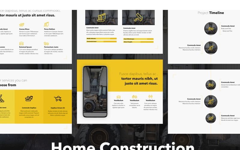 Home Construction PowerPoint template PowerPoint Template