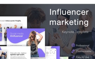 Influencer Marketing - Keynote template