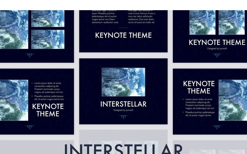 Interstellar - Keynote template Keynote Template