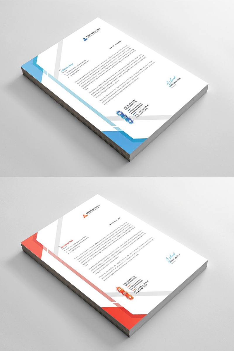 Template di Identità Aziendale #96505 "Modern Letterhead"