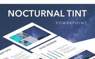 Nocturnal Tint PowerPoint template