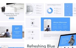Refreshing Blue - Keynote template