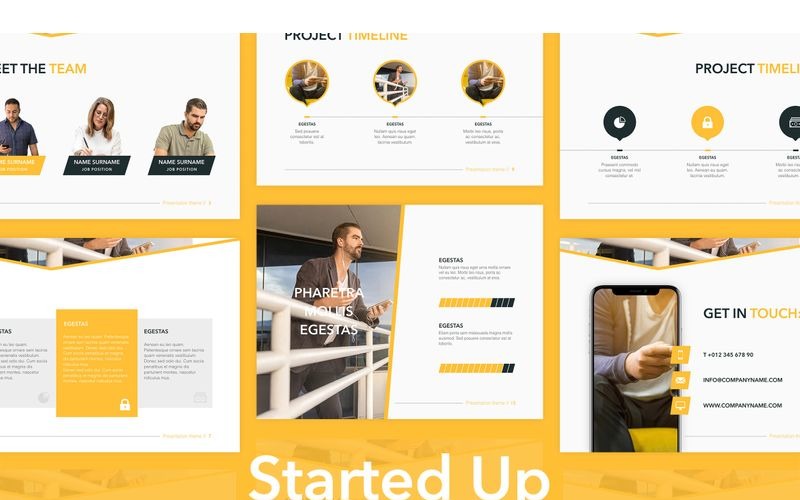 Started Up PowerPoint template PowerPoint Template