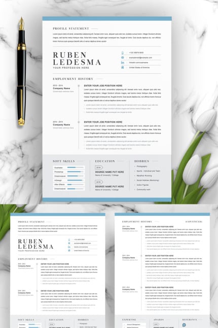 Template #96777 Cv Resume Webdesign Template - Logo template Preview