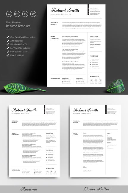 Template #96781 Cv Clean Webdesign Template - Logo template Preview