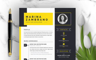Marina Zambrano Resume Template