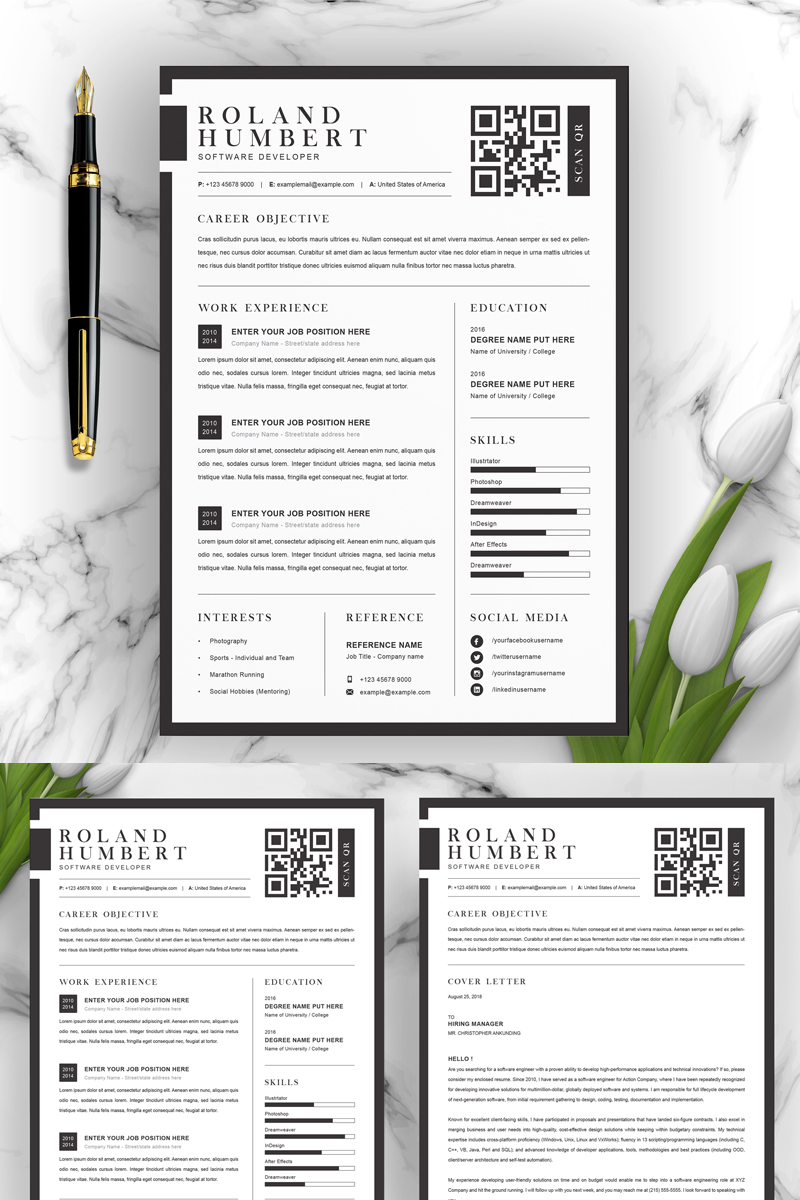 Download Roland Resume Template - Резюме на тему графика