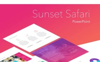 Sunset Safari PowerPoint template
