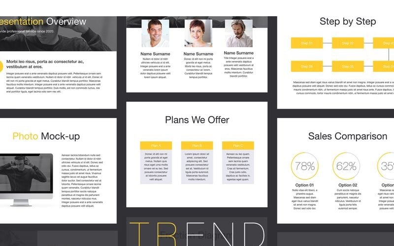Trend PowerPoint template PowerPoint Template