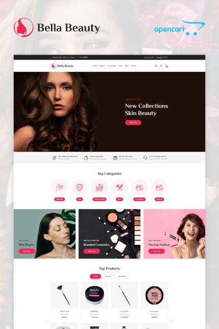 Template #96821 Cosmetic Makeup Webdesign Template - Logo template Preview