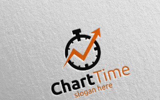 Chart Time Marketing Financial Advisor Design 18 Logo Template