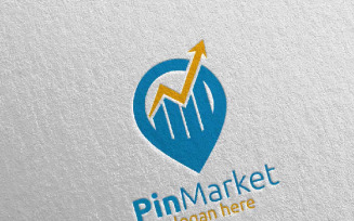 Pin Marketing Financial Advisor Design Icon 13 Logo Template