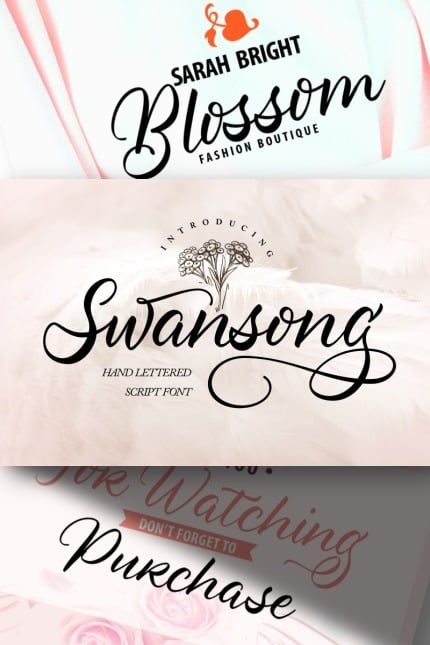 Template #96948 Script Font Webdesign Template - Logo template Preview