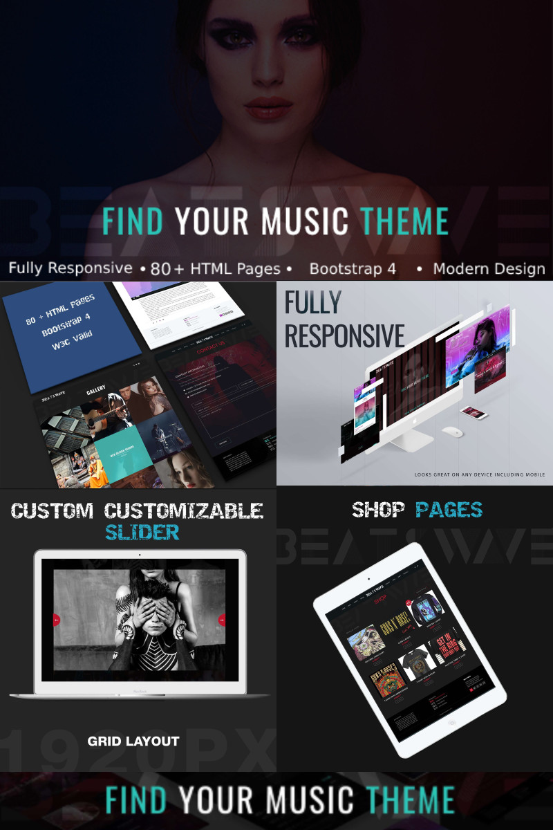BeatsWave - Creative Music HTML Website Template