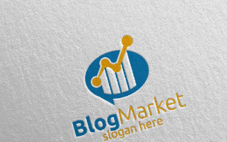 Blog Marketing Financial Advisor Design 15 Logo Template