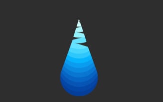 Blue Drop Logo Template