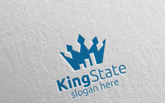 King Marketing Financial Advisor Design 34 Logo Template