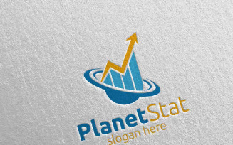 Planet Marketing Financial Advisors Design Icon 25 Logo Template