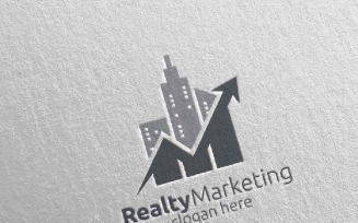 Realty Marketing Financial Advisor Design 43 Logo Template
